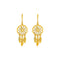 Dream Catcher Earrings in 14k Yellow Gold